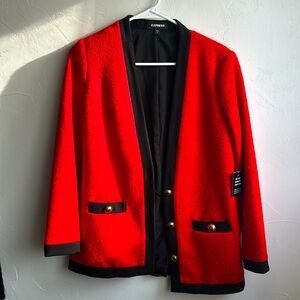 EXPRESS Red Blazer w gold buttons. Size XS. Brand- EXPRESS